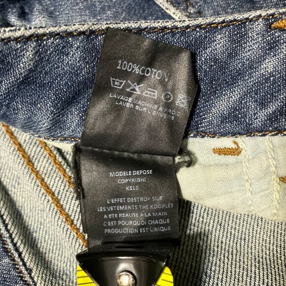 Women’s The KOOPLES Distressed Denim Shorts Mid-wash XS - Picture 6 of 6